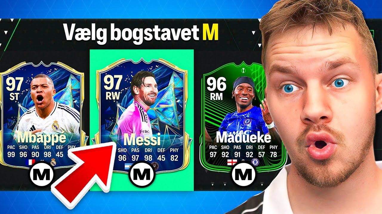 Draft men jeg må kun tage 1 spiller pr bogstav!