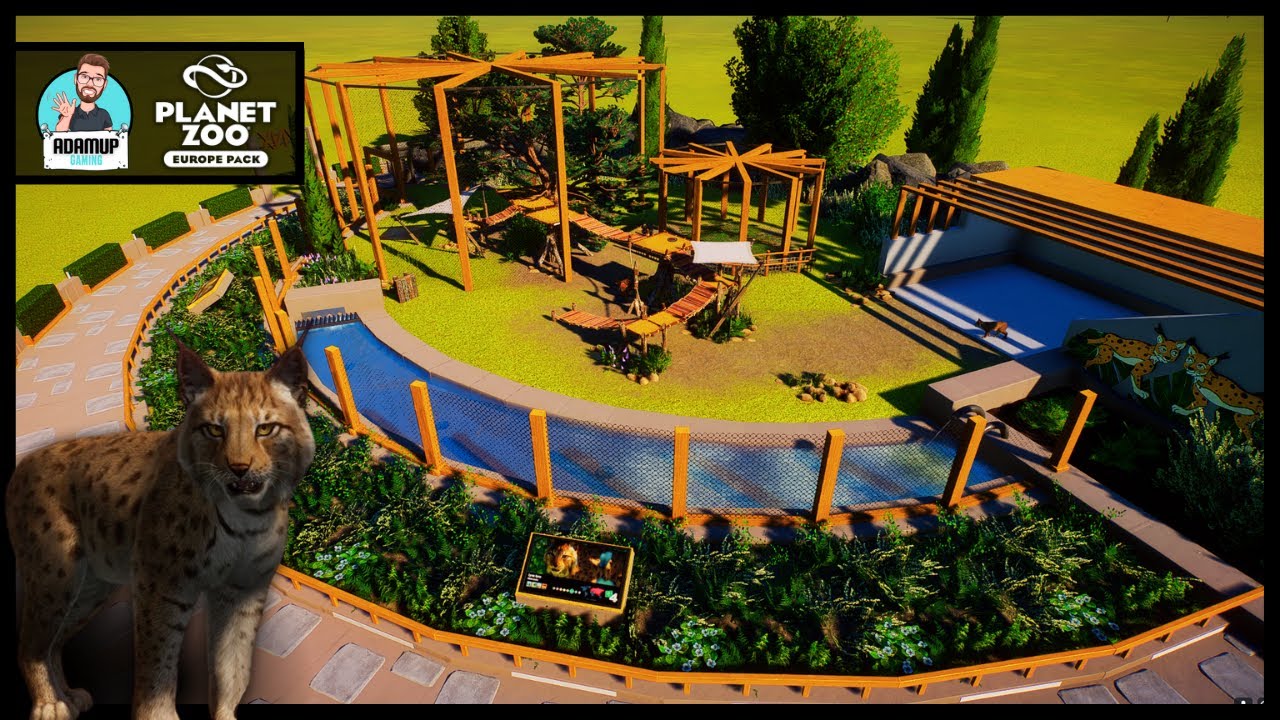 Planet Zoo Lynx Habitat - Eurasian Lynx Enclosure Speed Build |Europe Pack|