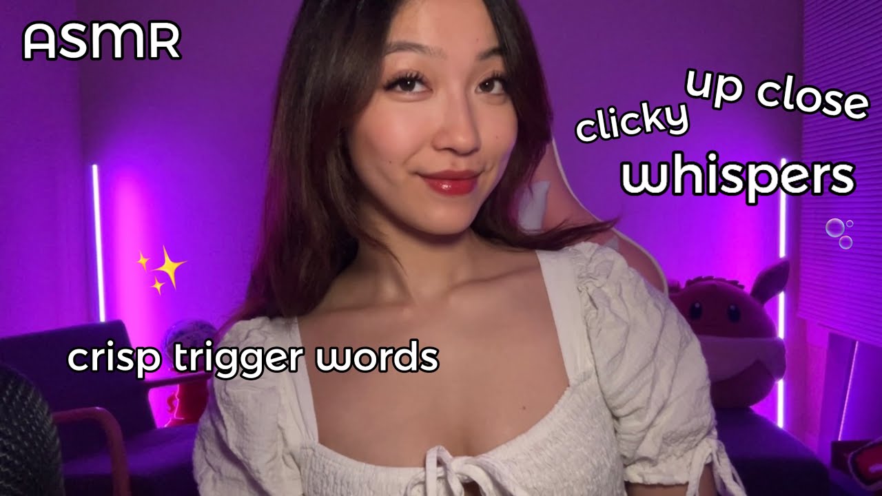 ASMR Clicky Up Close Whispers ✨ Tinglest Trigger Words & LOTS of Rambles about where I BEEN 👀