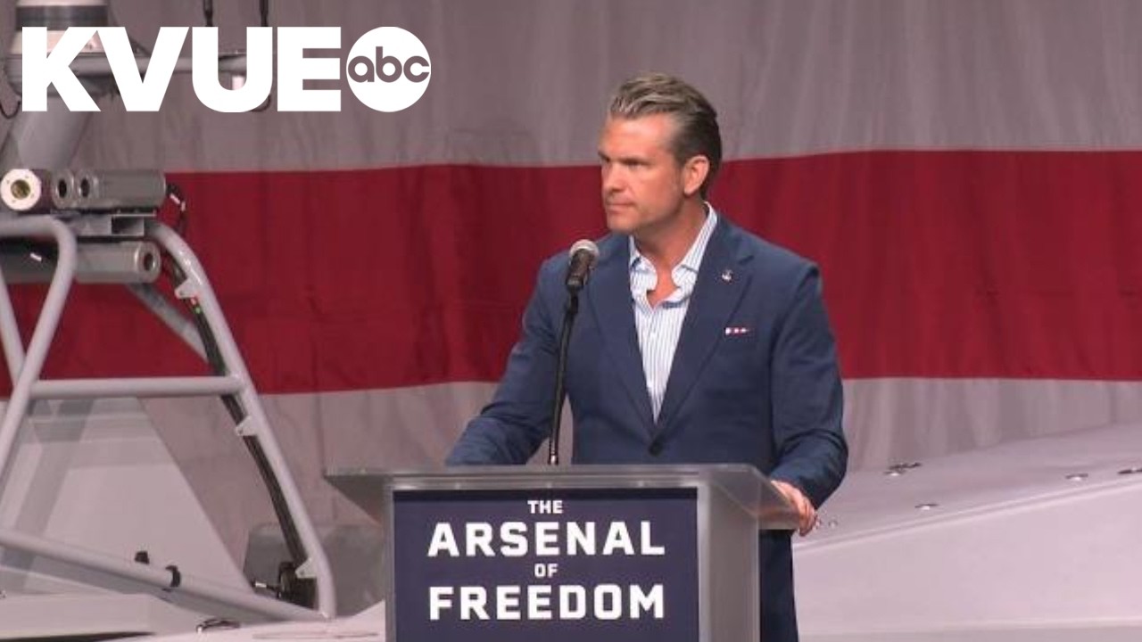 Defense Secretary Pete Hegseth visits Austin defense tech companies