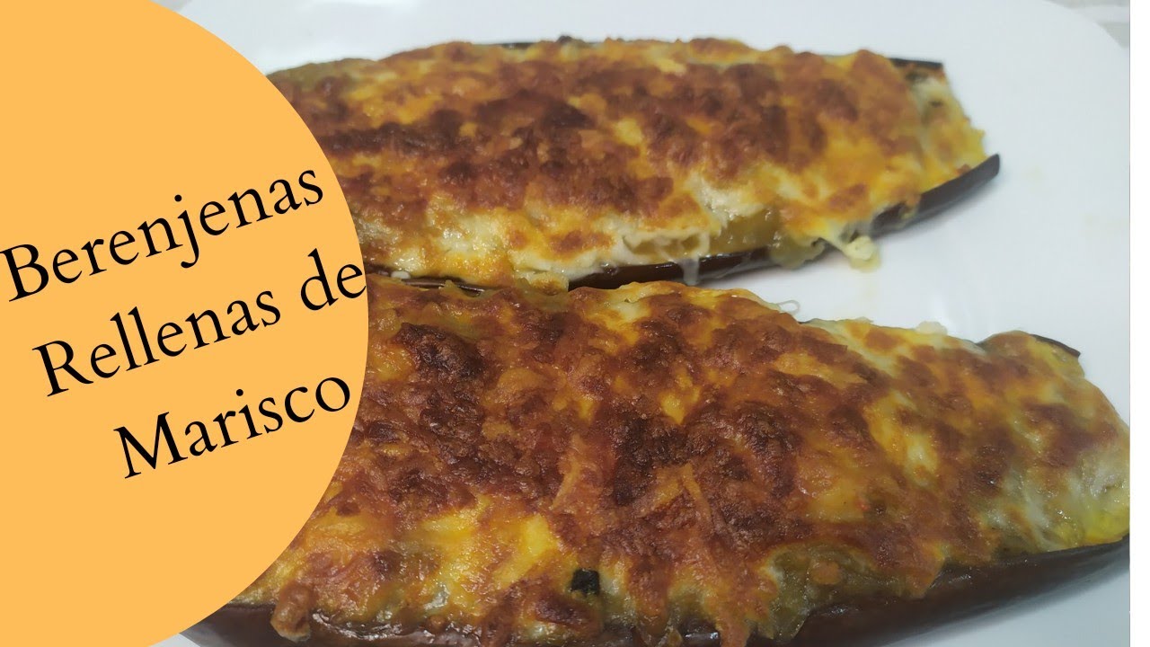 Como hacer BERENJENAS RELLENAS DE MARISCOS🦪🦐#berenjenasalamarinera#