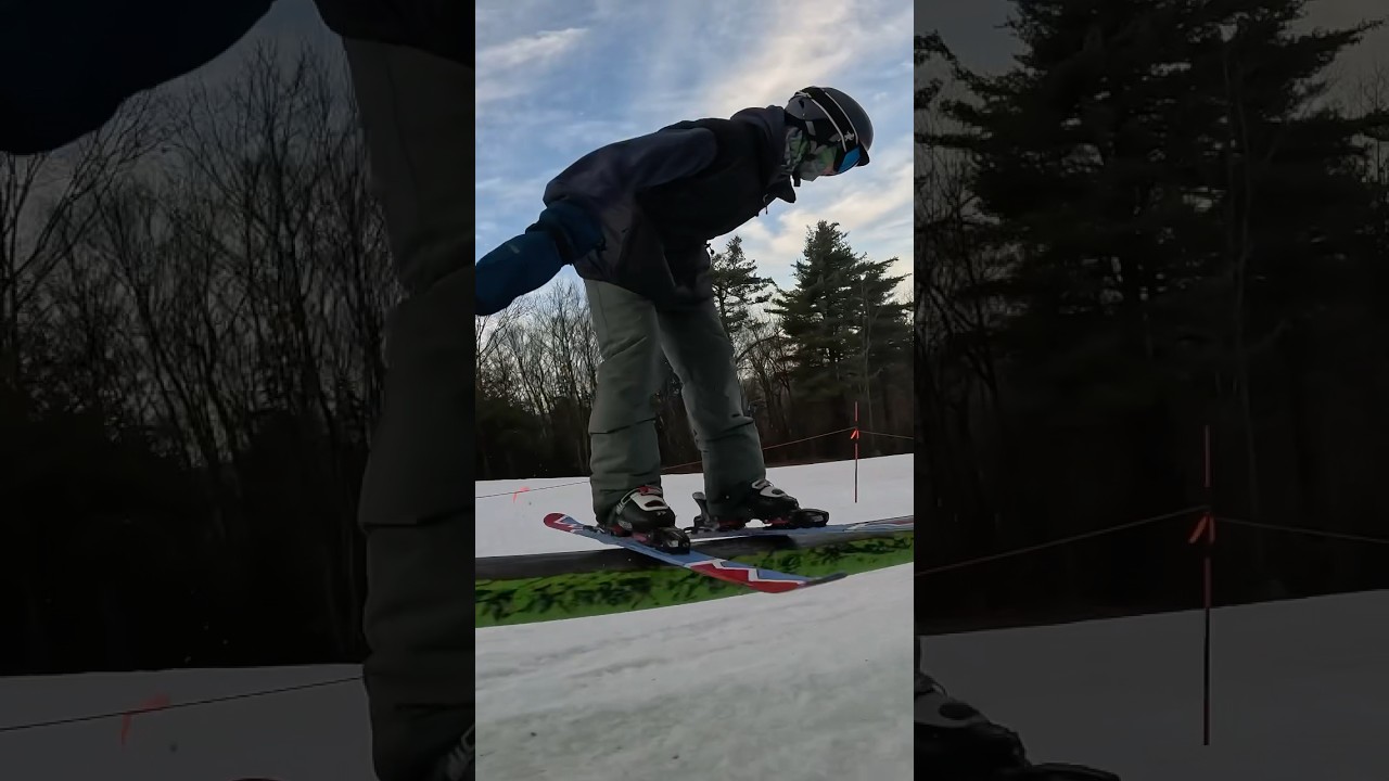 LONG RAIL #cool #ski #skiing #freestyleski #awesome #yt #ytshorts #youtubeshorts