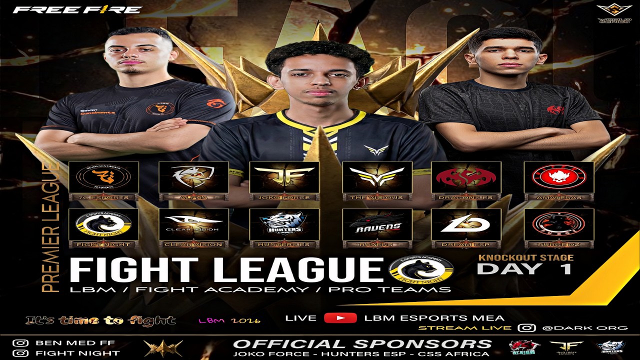 𝐅𝐈𝐆𝐇𝐓 𝐋𝐄𝐀𝐆𝐔𝐄 /// ᴘʀᴏ ᴛᴇᴀᴍꜱ   PREMIER LEAGUE  SATGE DAY 1