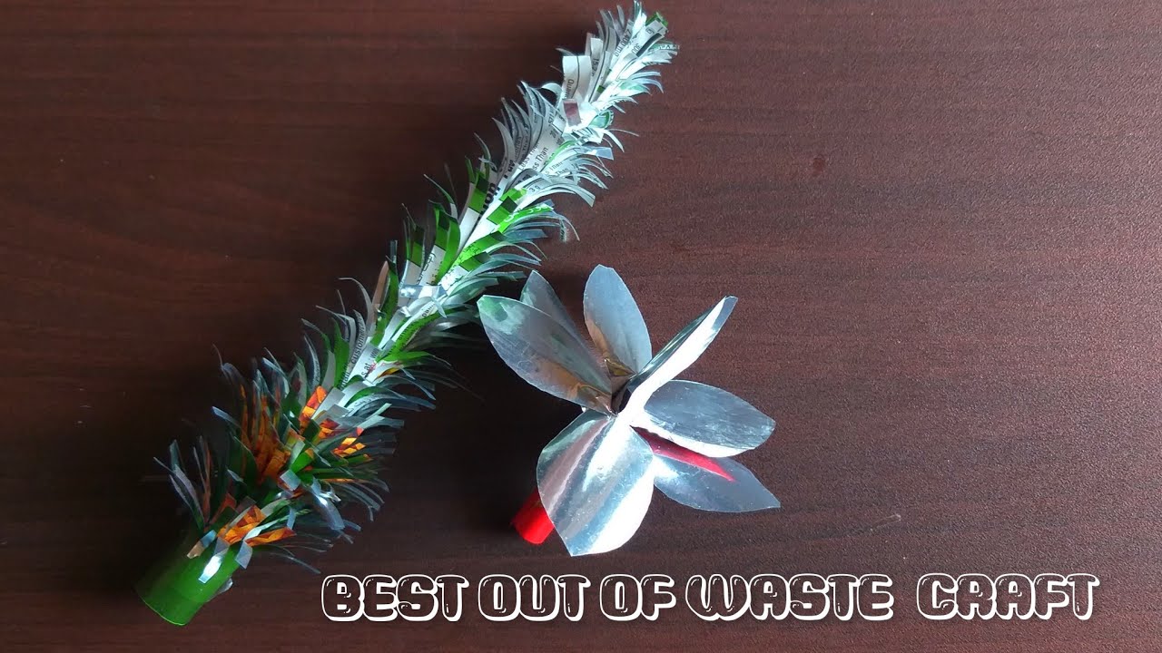 Aaj ka topic hai Best out of waste craft 