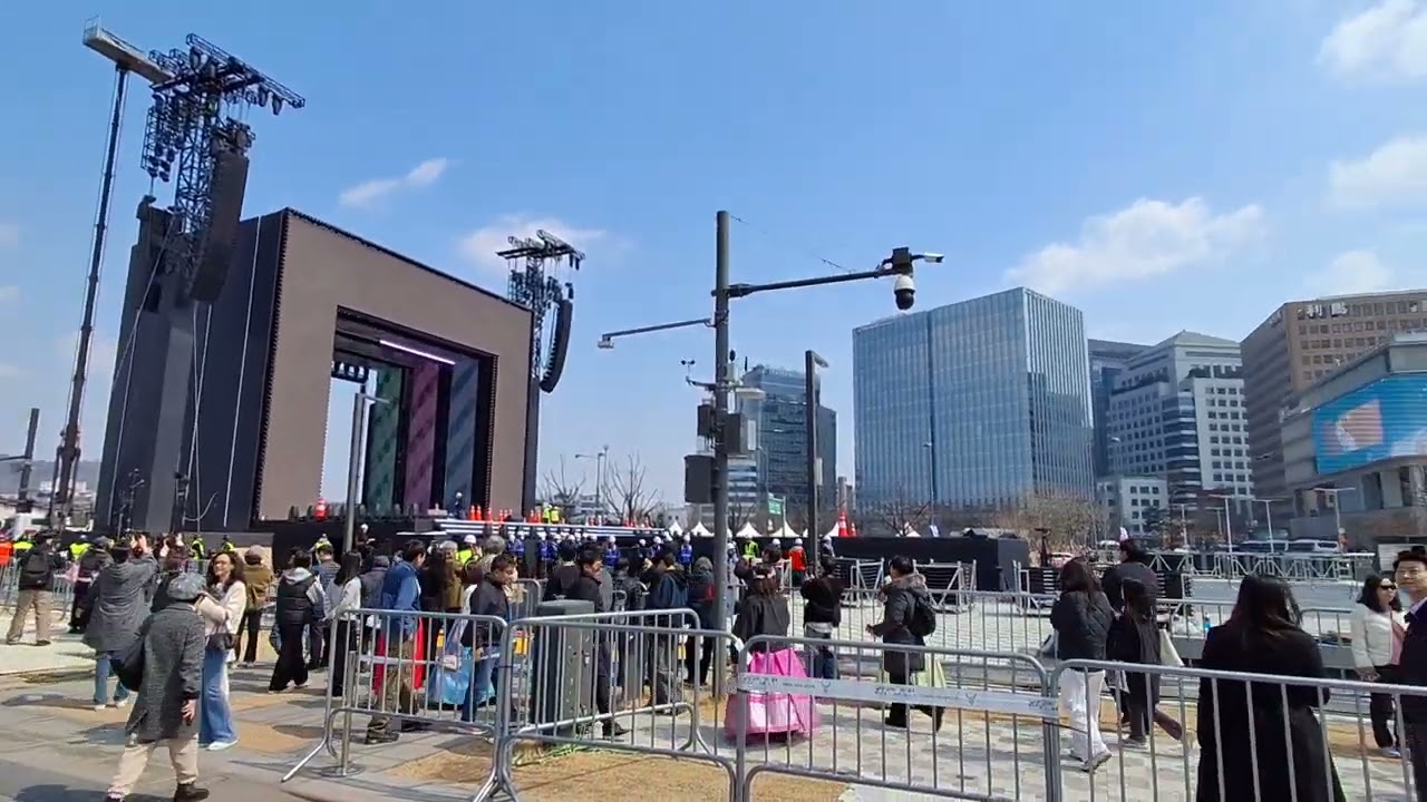BTS 공연 D-1 광화문광장 풍경 #seoul #koreavlog