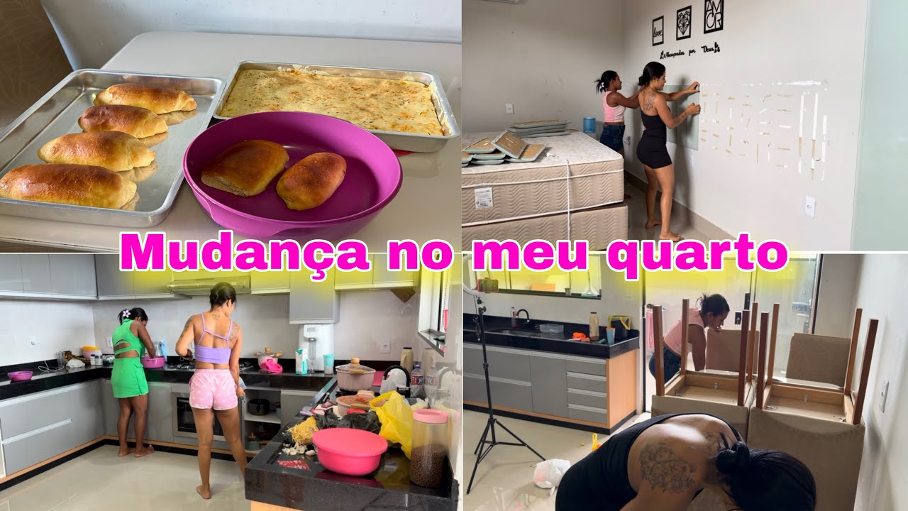 DESABAFO😩 PREPARANDO O QUARTO PARA RECEBER O CLOSETE // CÁTIA FEZ PÃO E TORTA 