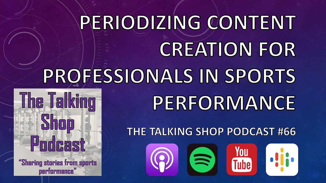 Periodizing Content Creation for Professionals in Sports Performance | The Talking Shop Podcast