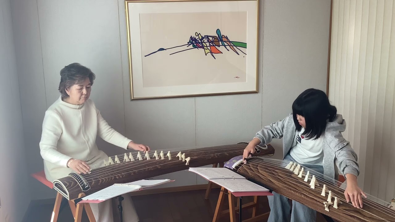 箏二重奏「星に願いを」「ミッキーマウスマーチ」Japanese KOTO duo「Hoshi ni negaio」「micky mouse march」Koto-studio仁