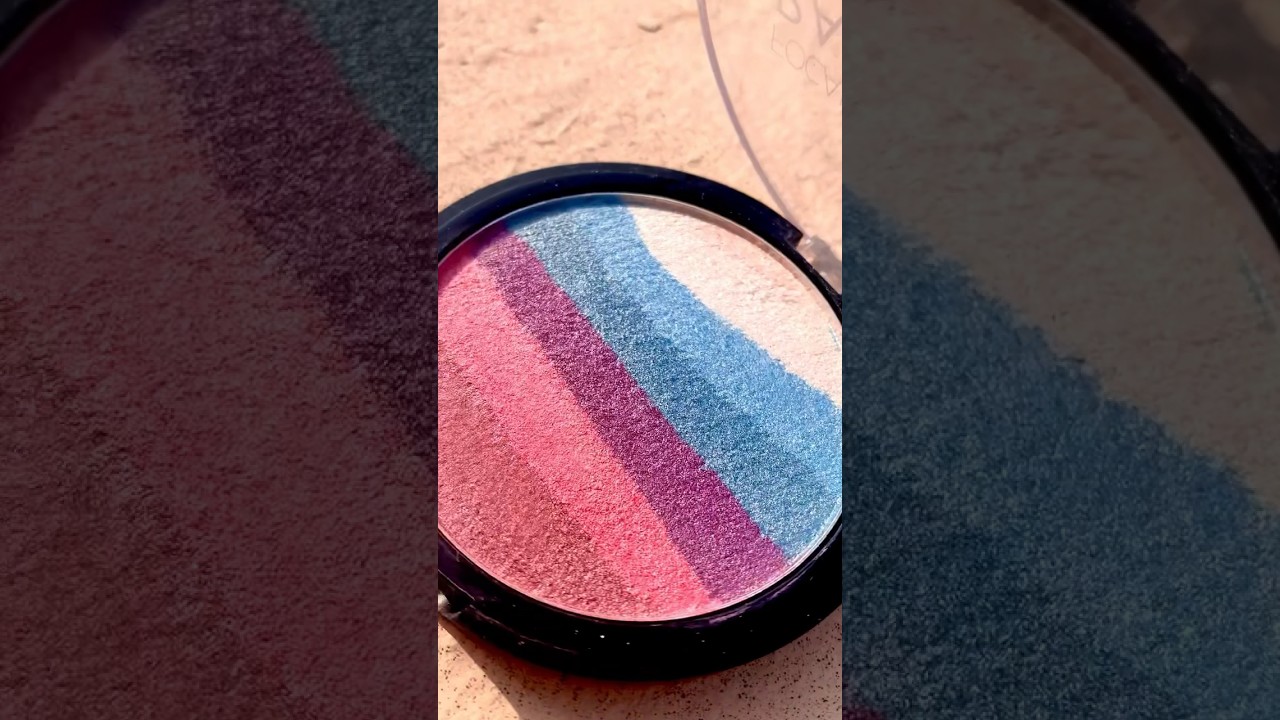 Rainbow #highlighter  by ​⁠@focallurebeautymongolia5006 #makeup #viral #satisfying #product #unbox