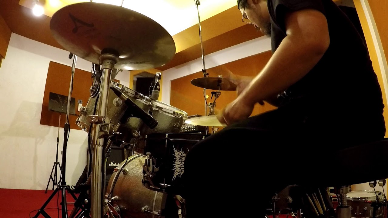 CYSTGURGLE - drum tracking sessions 26 Sep 2018 (GoPro raw audio)