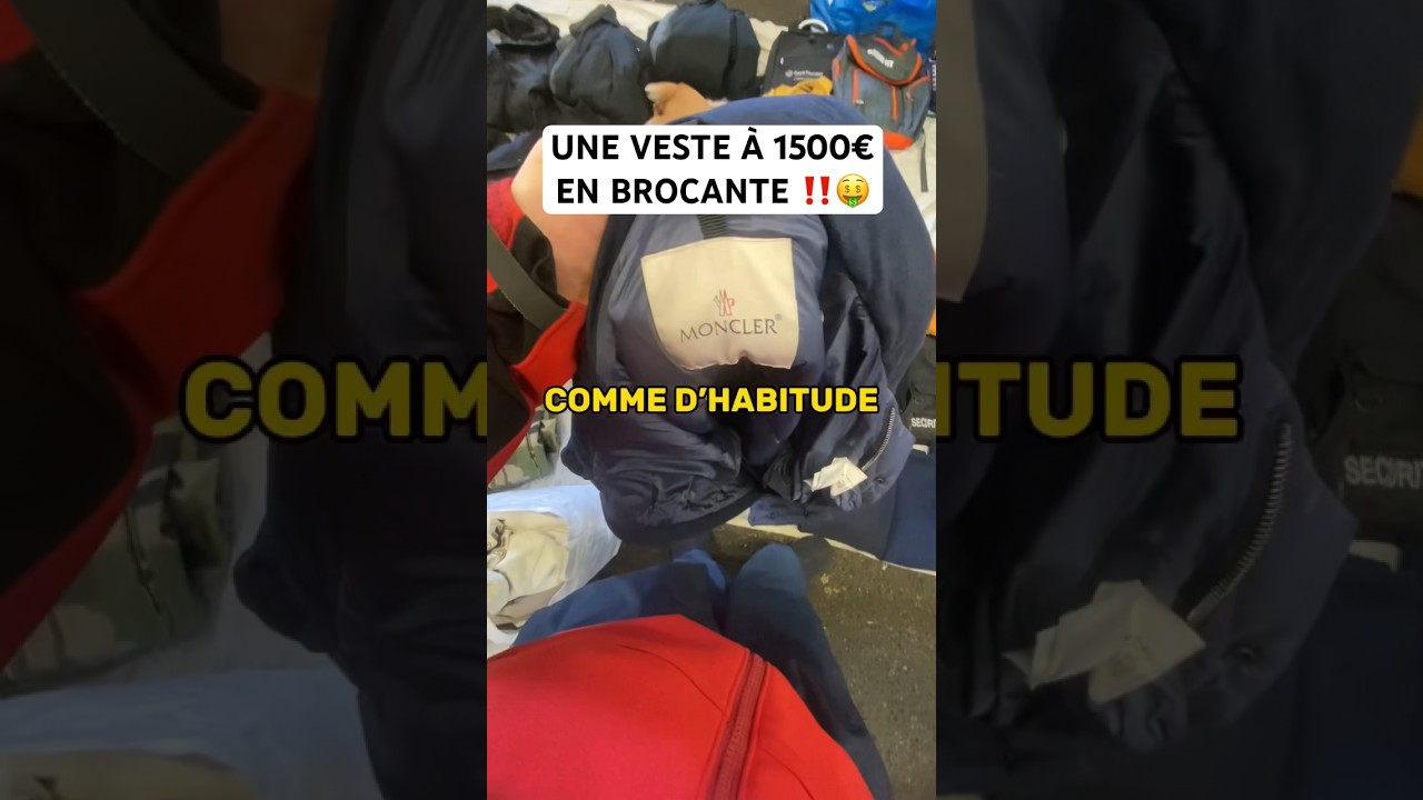 Une veste à 1500€ en Brocante ‼️🤑 Plus de contenu sur Tiktok: theogcrt18