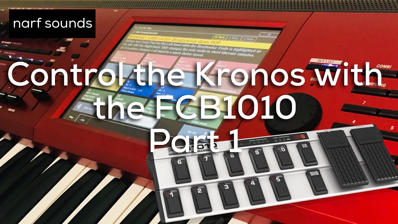 Учебное пособие по настройке KORG Kronos + Behringer FCB1010. Часть 1: Управление аккордами