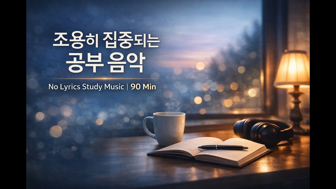조용히 집중되는 공부 음악 | No Lyrics Study Music (90 Min) ♬