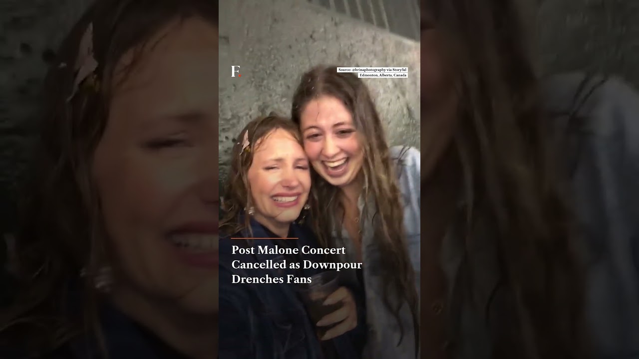 Post Malone Concert Cancelled as Downpour Drenches Fans | N18G