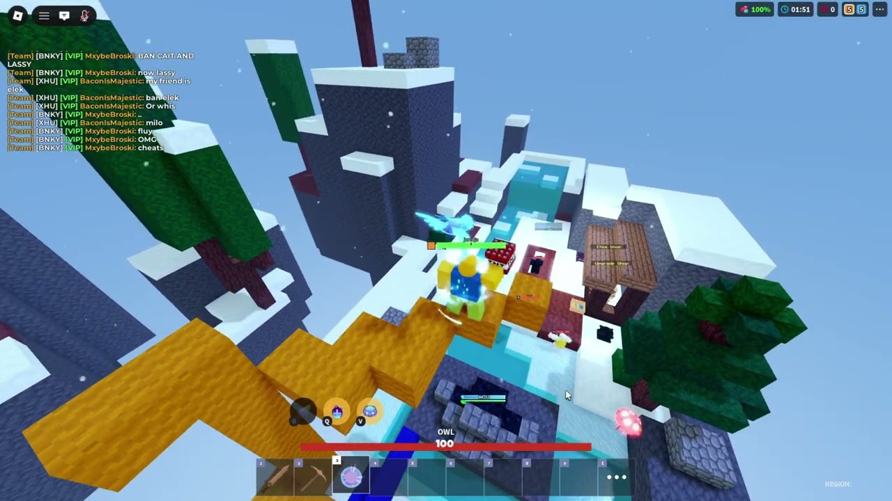 Ranking With @Jcninja In Roblox Bedwars.....