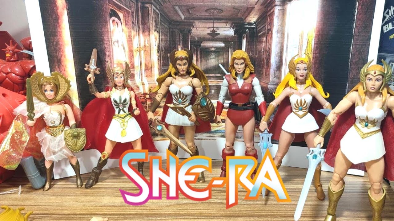 HE-MAN SHE-RA MASTERVERSE EVOLUCION COMPARACION