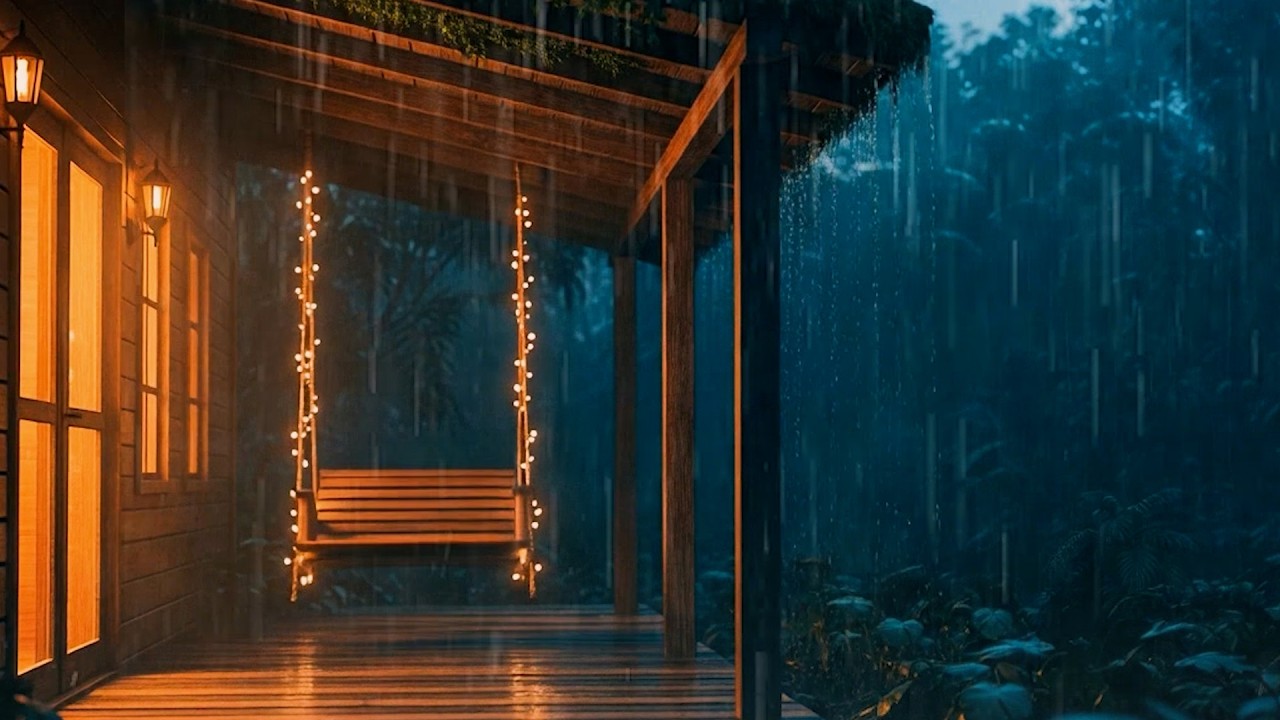 Rain Sounds for Sleeping 99%B / Best Rain Sounds in the Forest at Night 🌲 Fall Asleep Instantly