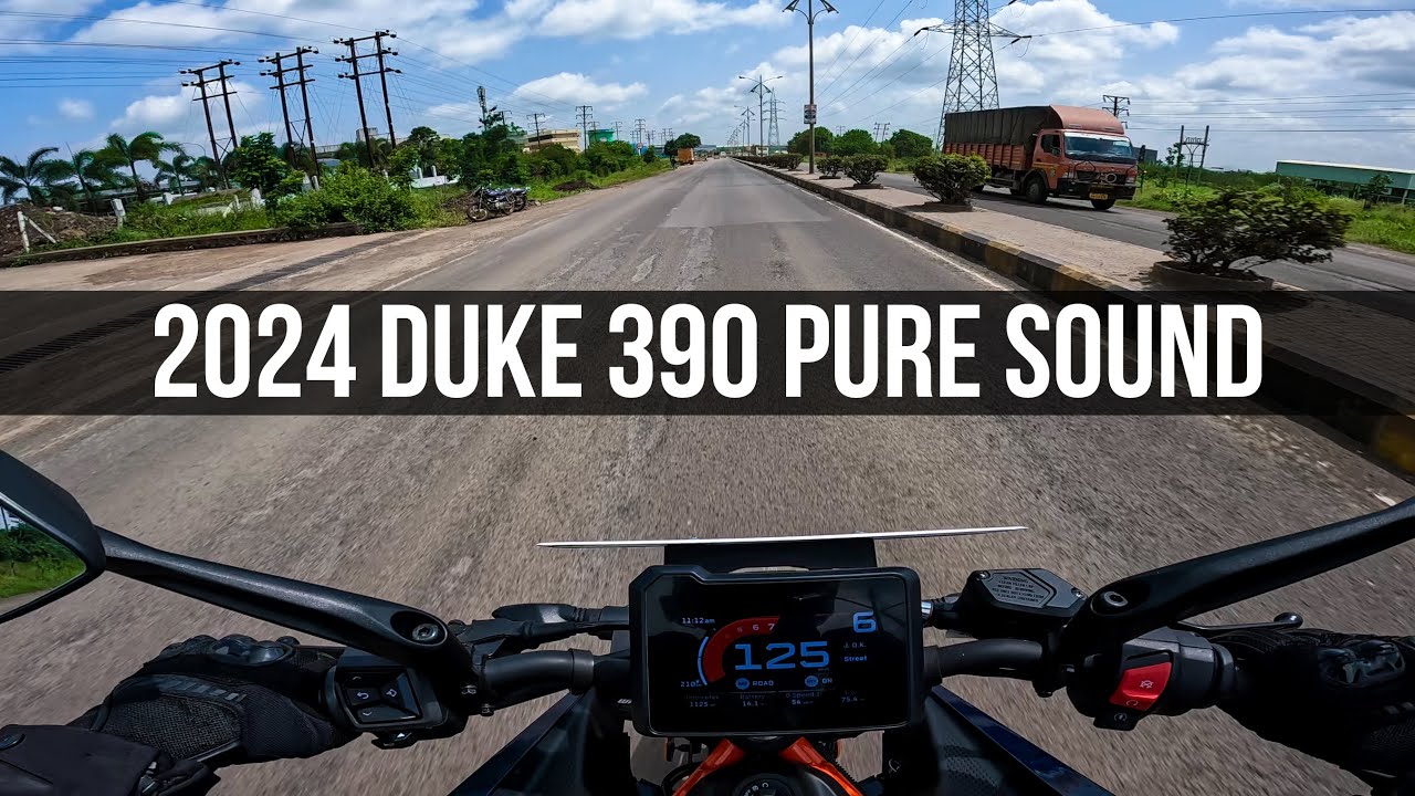 2024 KTM Duke 390 Pure Riding Sound