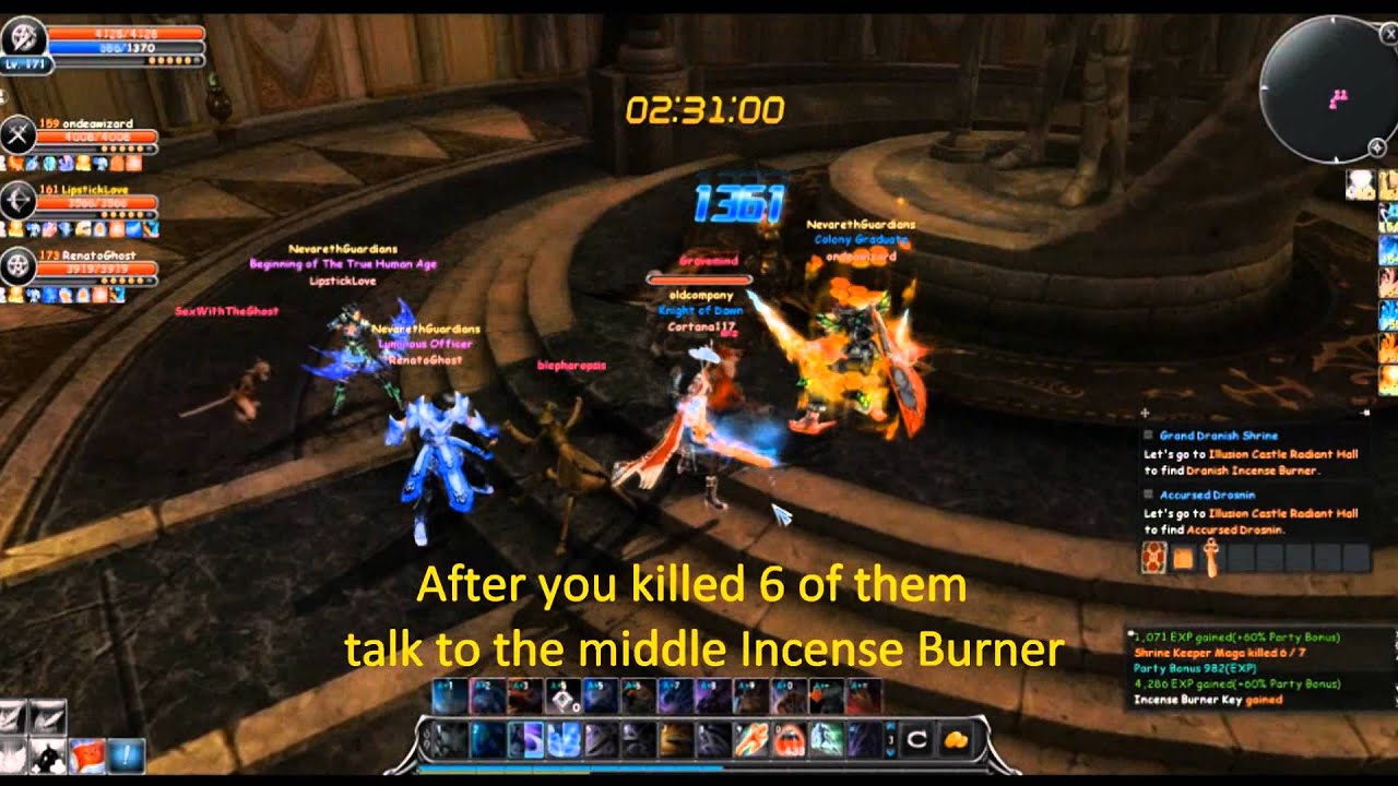 Cabal Online - Illusion Castle Radiant Hall Guide
