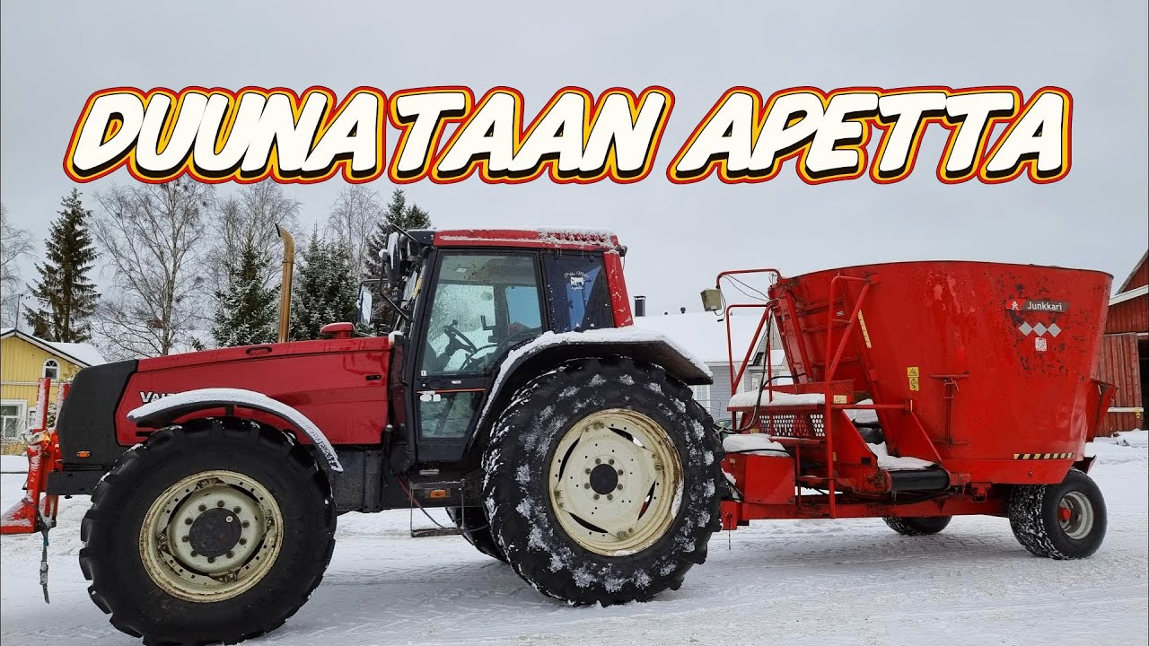Apevaunun kokeilua #finland #suomi #farming #maatalous #valtra #johndeere