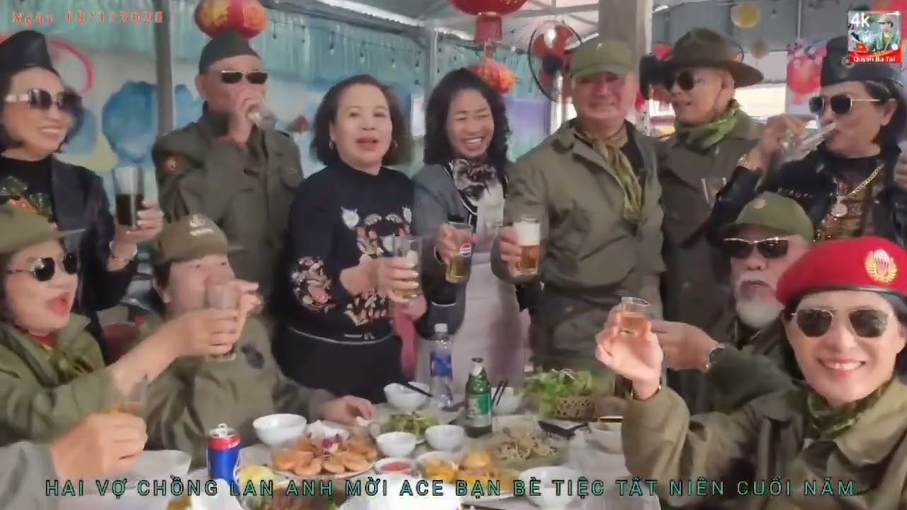 BÔNG CỎ MAY -KẺ Ở MIỀN XA.ANH XUÂN OANH CHỊ LAN ANH MỜI ACE ĐAM MÊ ĐỒ LÍNH DỰ TIỆC TẤT NIÊN CUỐI NĂM