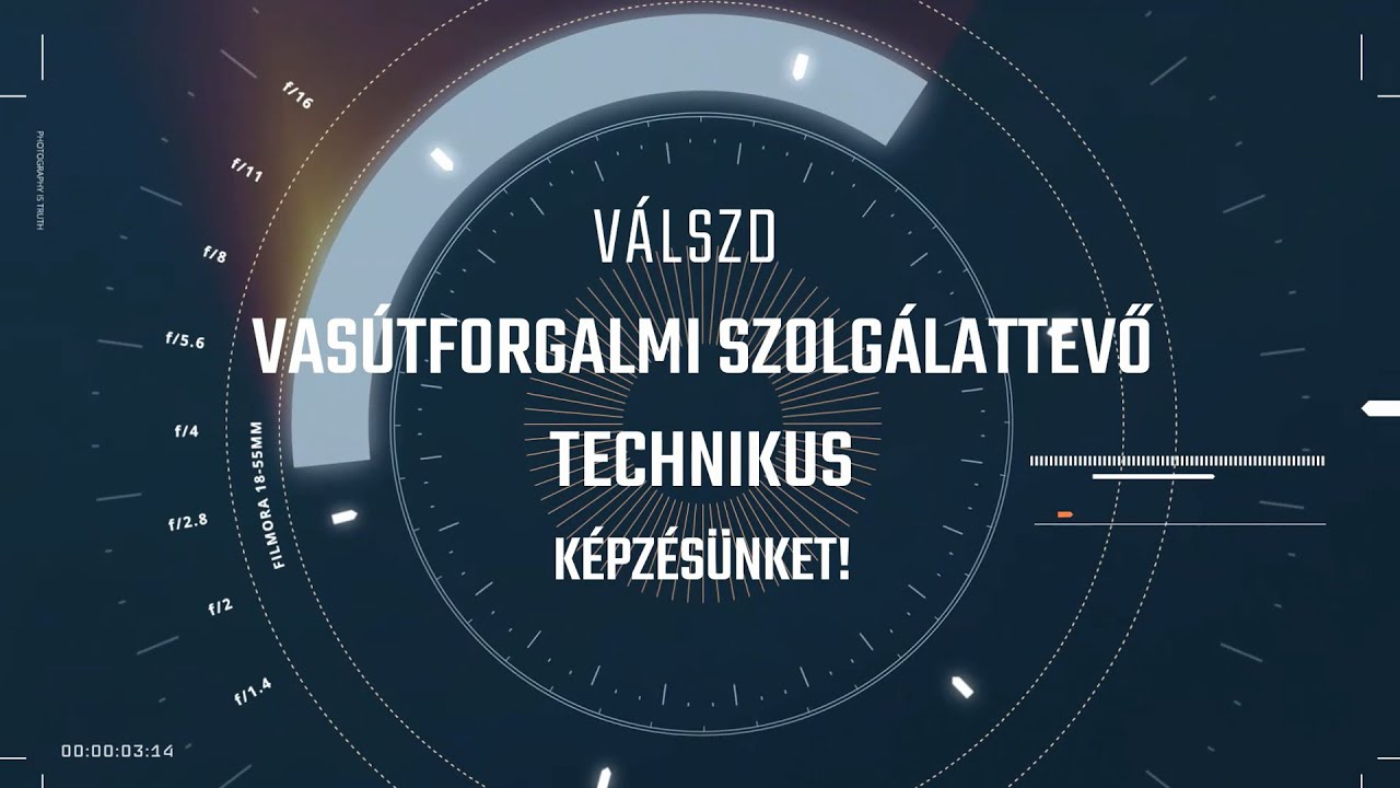 Válaszd Vasútforgalmi szolgálattevő technikus képzésünket!