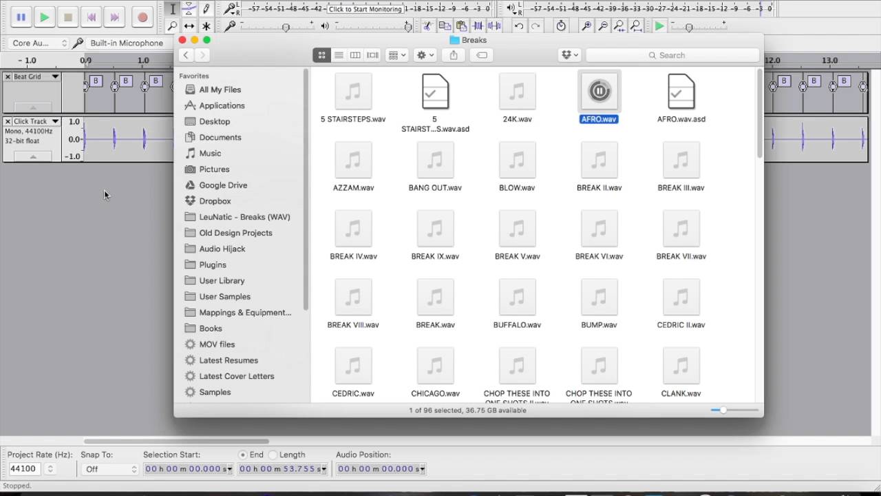 Tempo & Beat Grid in Audacity