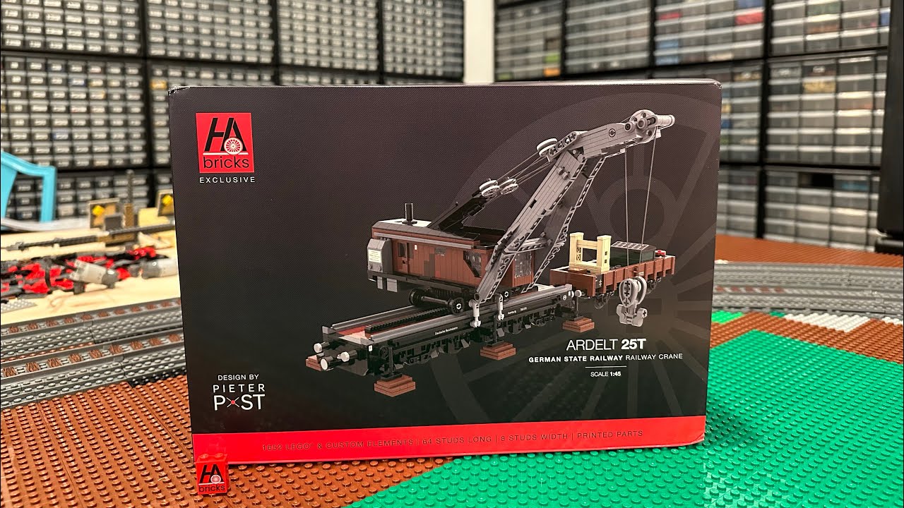 LEGO Trains - HA Bricks LEGO Railway Crane Car Delivery