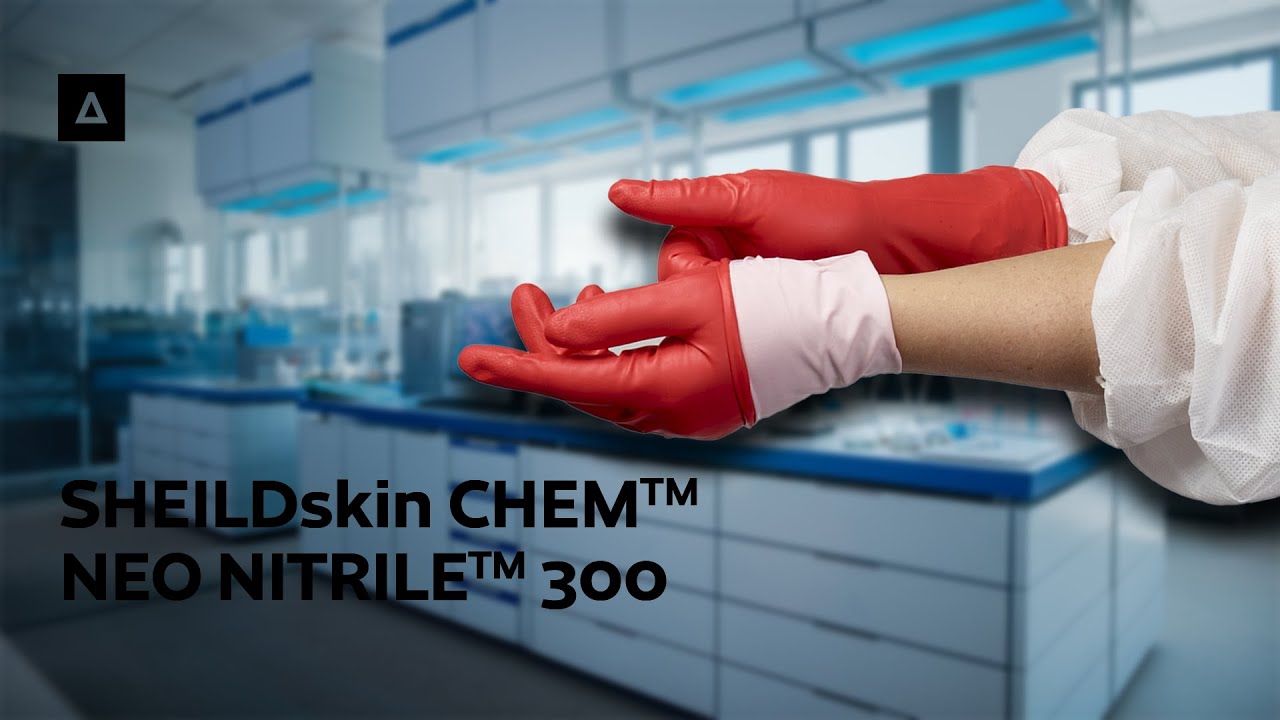 Co vydrž&iacute; jednor&aacute;zov&eacute; chemicky odoln&eacute; rukavice SHIELDskin CHEM&trade; NEO NITRILE&trade; 300?