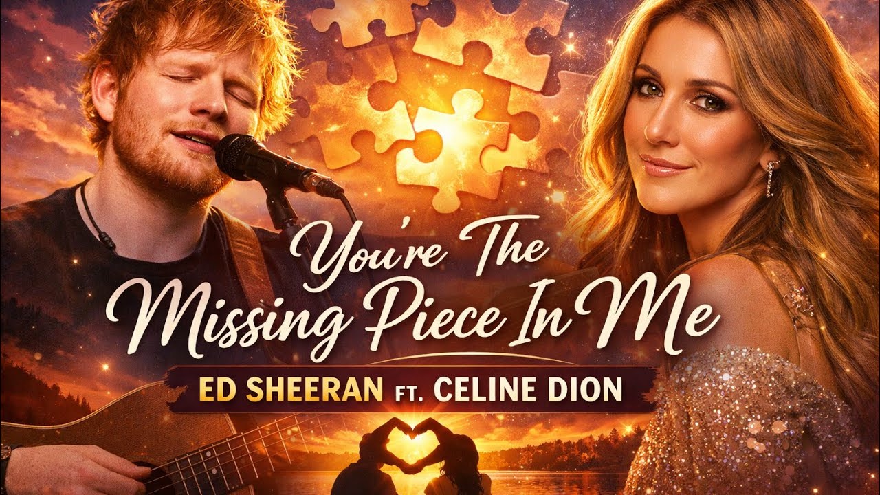 You're the missing piece in me - Ed Sheeran ft Celine Dion (2026 official music video) love song