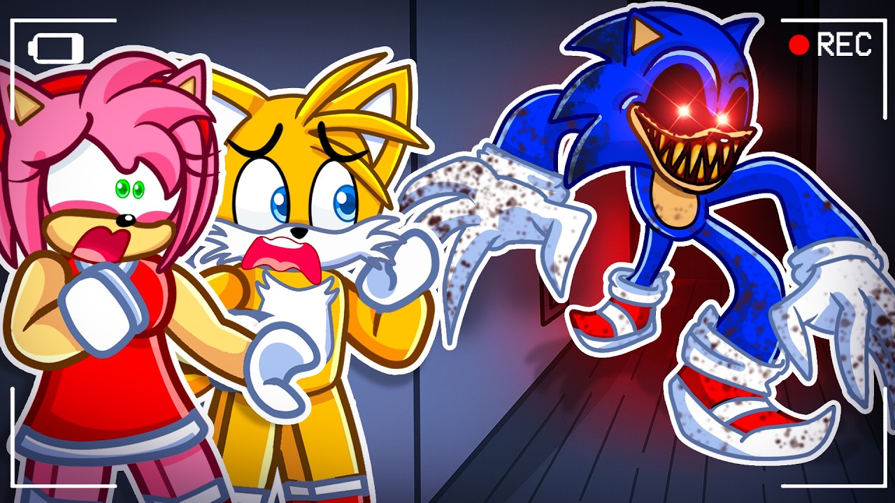 We caught NIGHTMARE SONIC on our SECURITY CAMERA in Roblox...