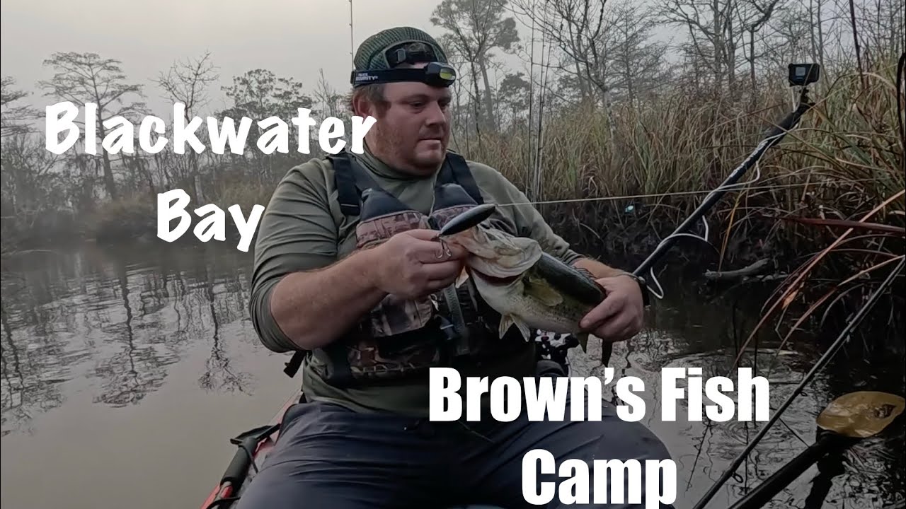 Рыбалка на несколько видов рыб в заливе Блэкуотер — лодочная пристань Brown's Fish Camp, Милтон, ...