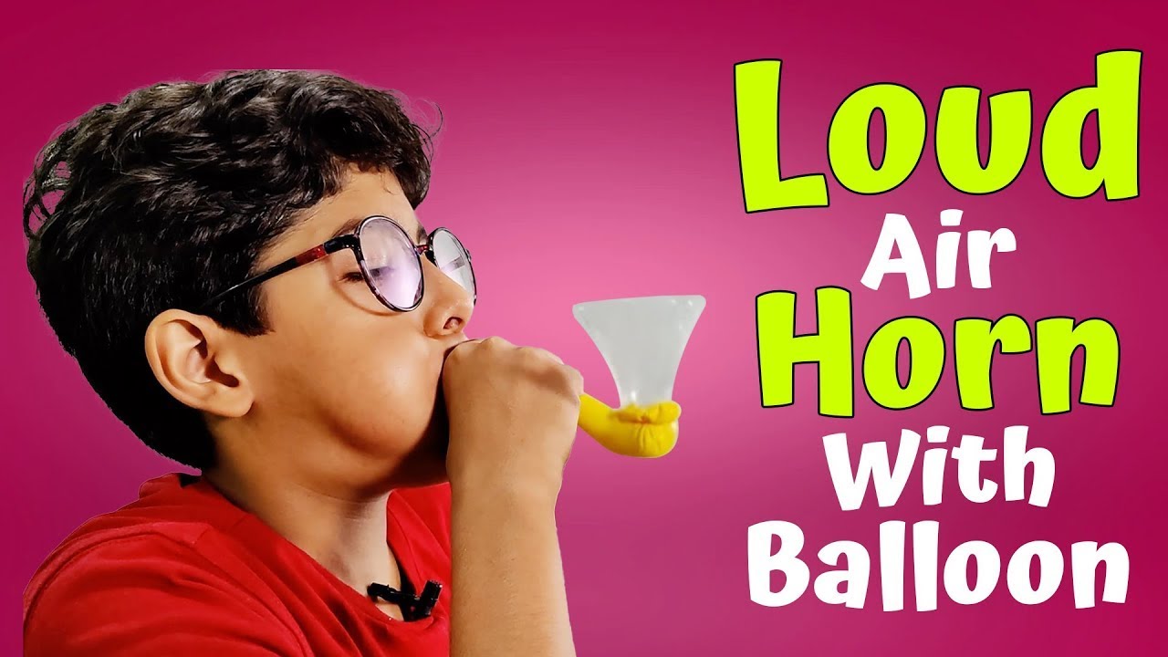 Balloon Experiment | Make Balloon Bugle (Loud Air Horn) | Toys From Trash by Arvind Gupta
