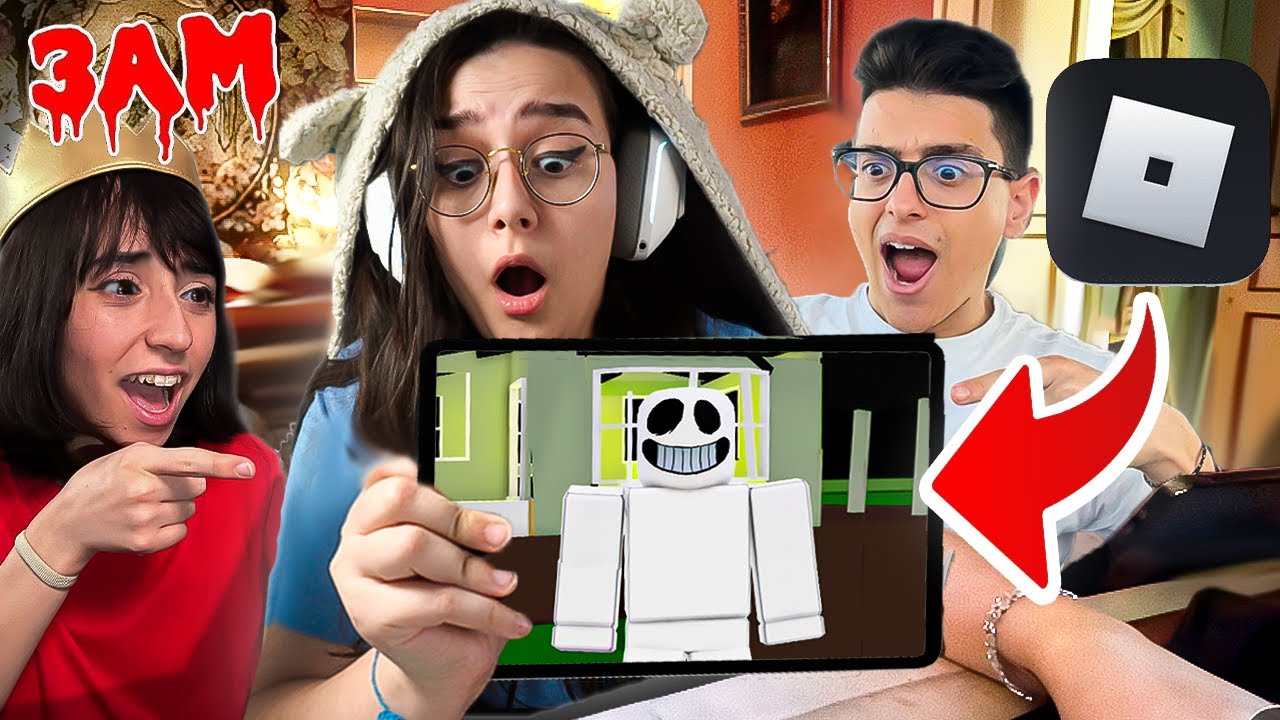 GIOCHIAMO A ROBLOX ALLE TRE DI NOTTE IN UNA CASA INFESTATA NELLA VITA REALE!