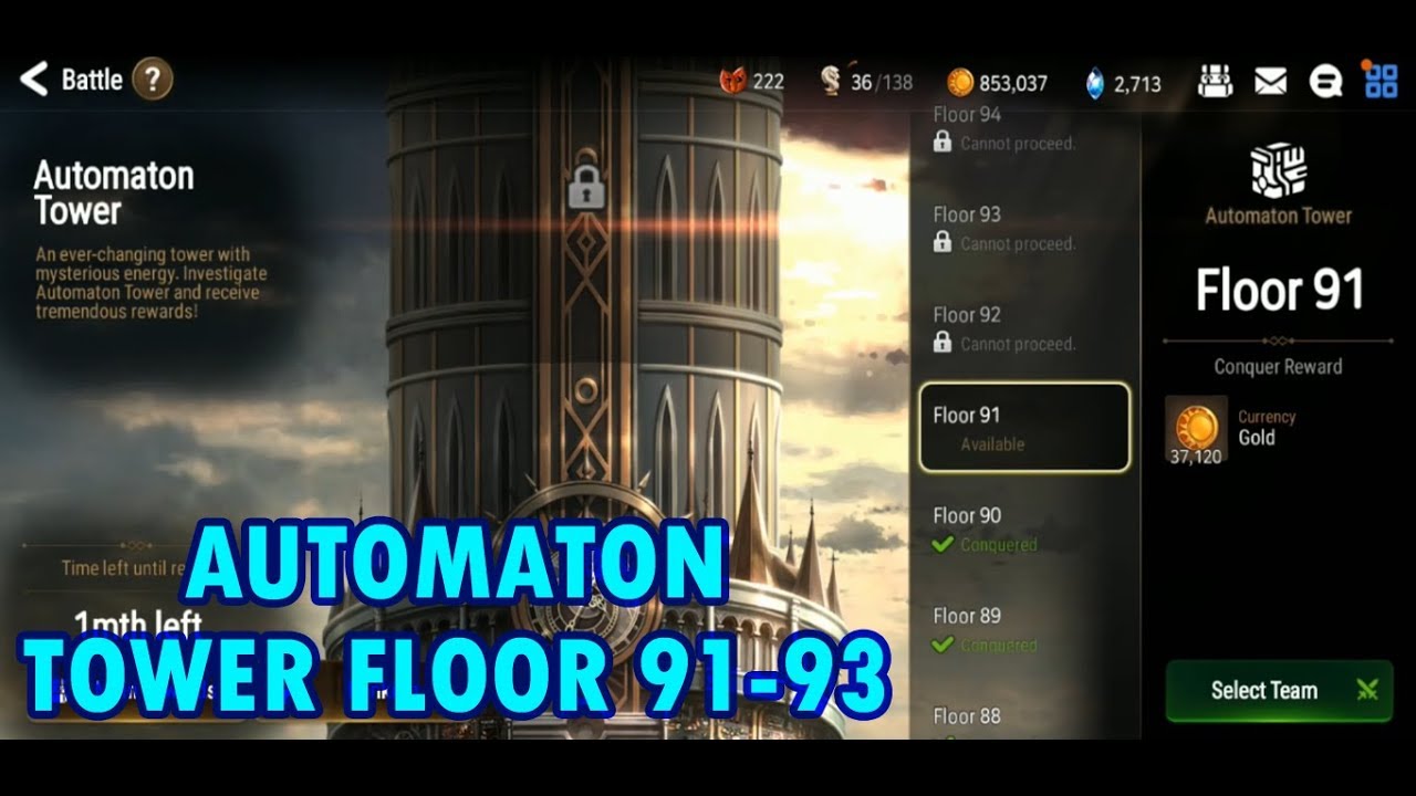 [EPIC SEVEN] AUTOMATON TOWER FLOOR 91, 92, & 93