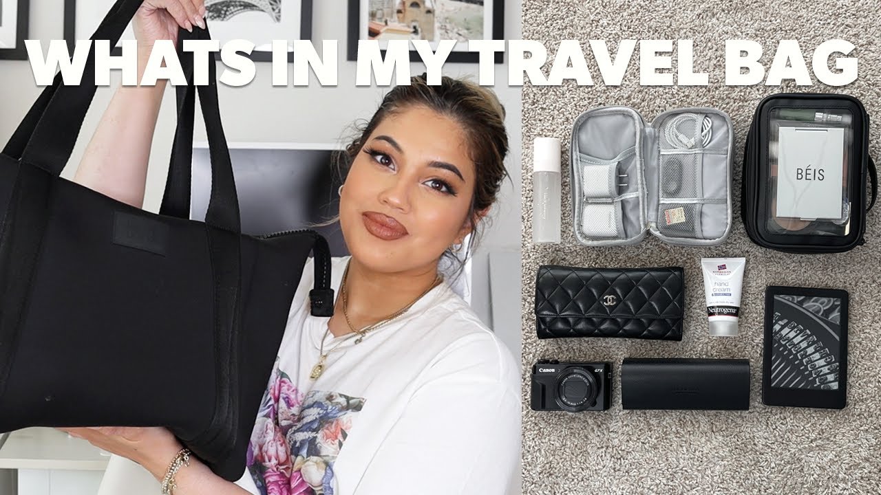 WHAT'S IN MY TRAVEL BAG ✈️ Carry On Essentials + Dagne Dover Landon Carryall Review