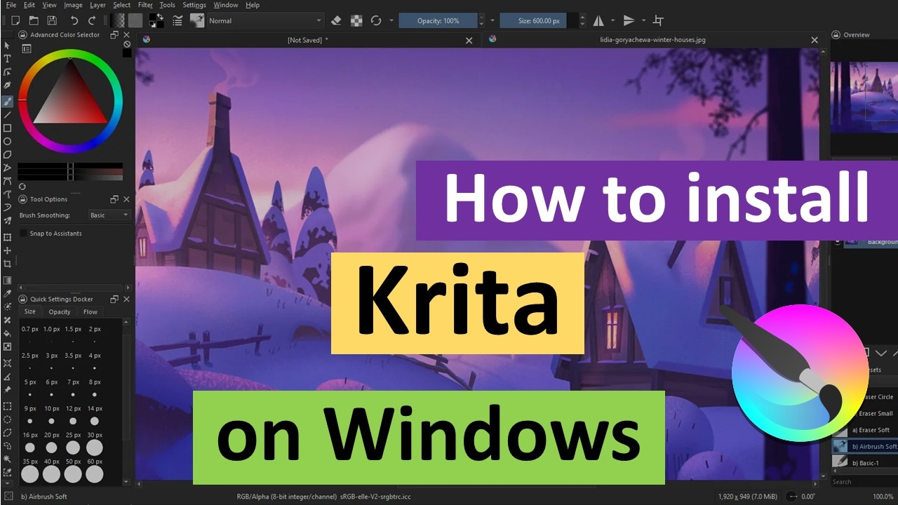 Как скачать и установить Krita на Windows