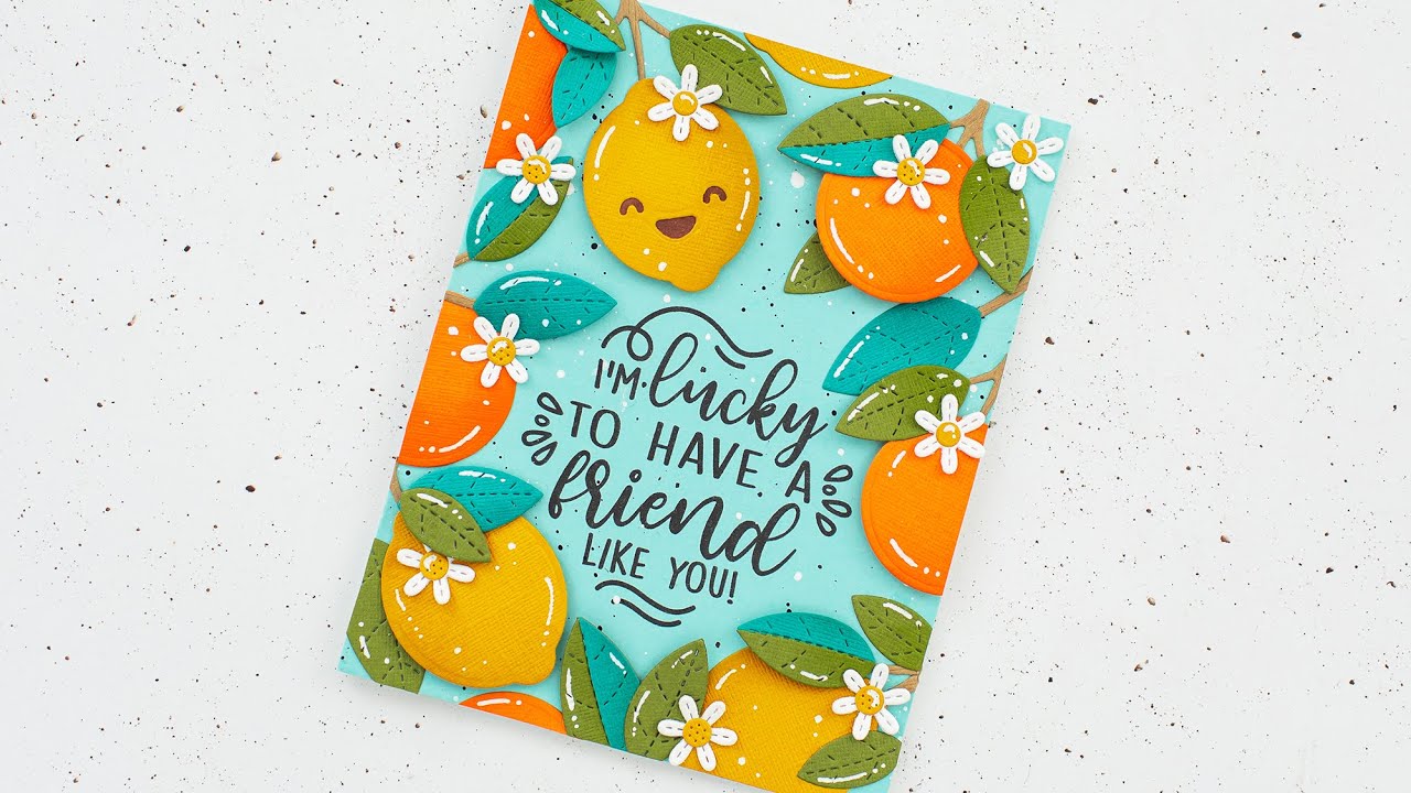Using inked die-cuts on a card with Mona