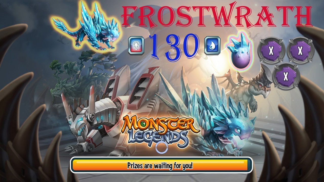 Monster legends - Frostwrath level 130 best skill move