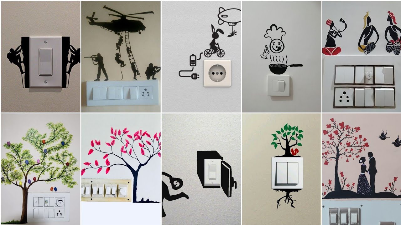 Switchboard Painting Ideas|Switchboard Painting Design|Wall Painting Ideas#DifferentDesigns