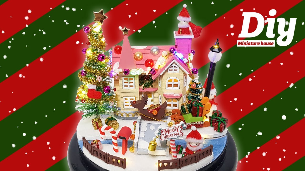 DIY Miniature dollhouse Kitㅣchristmas minimaldomㅣ크리스마스 미니멀돔ㅣ미니어처하우스ㅣ박소소(soso miniature)
