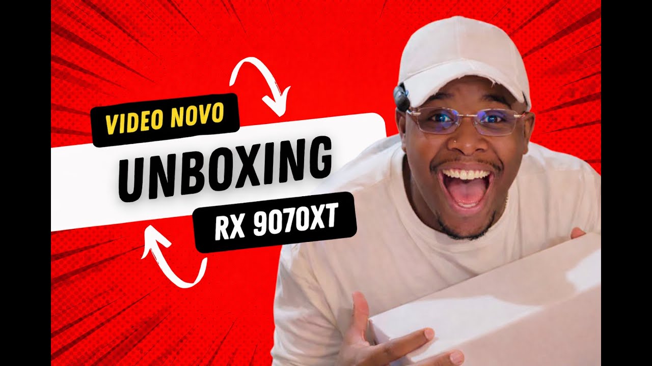 UNBOXING 9070XT XFX RADEON SWIFT – ESSA PLACA ME SURPRIEEEU