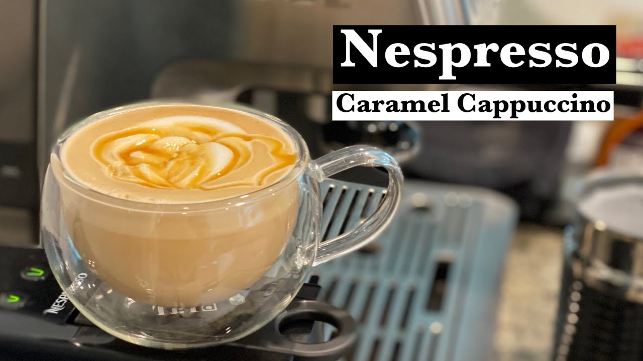 Nespresso Caramel Cappuccino at Home Using the Essenza Mini and Milk Frother