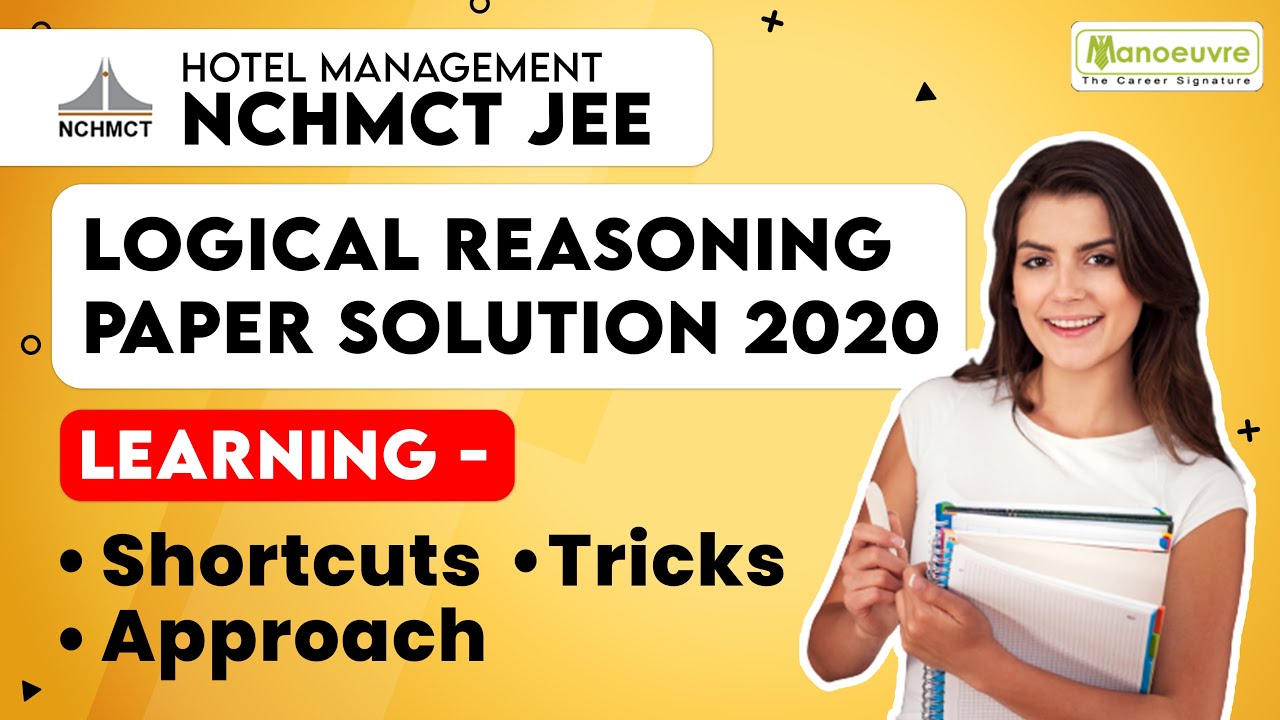NCHMCT JEE - Logical Reasoning Paper Solution 2020 | Shortcuts | Tricks | Approach | Technique