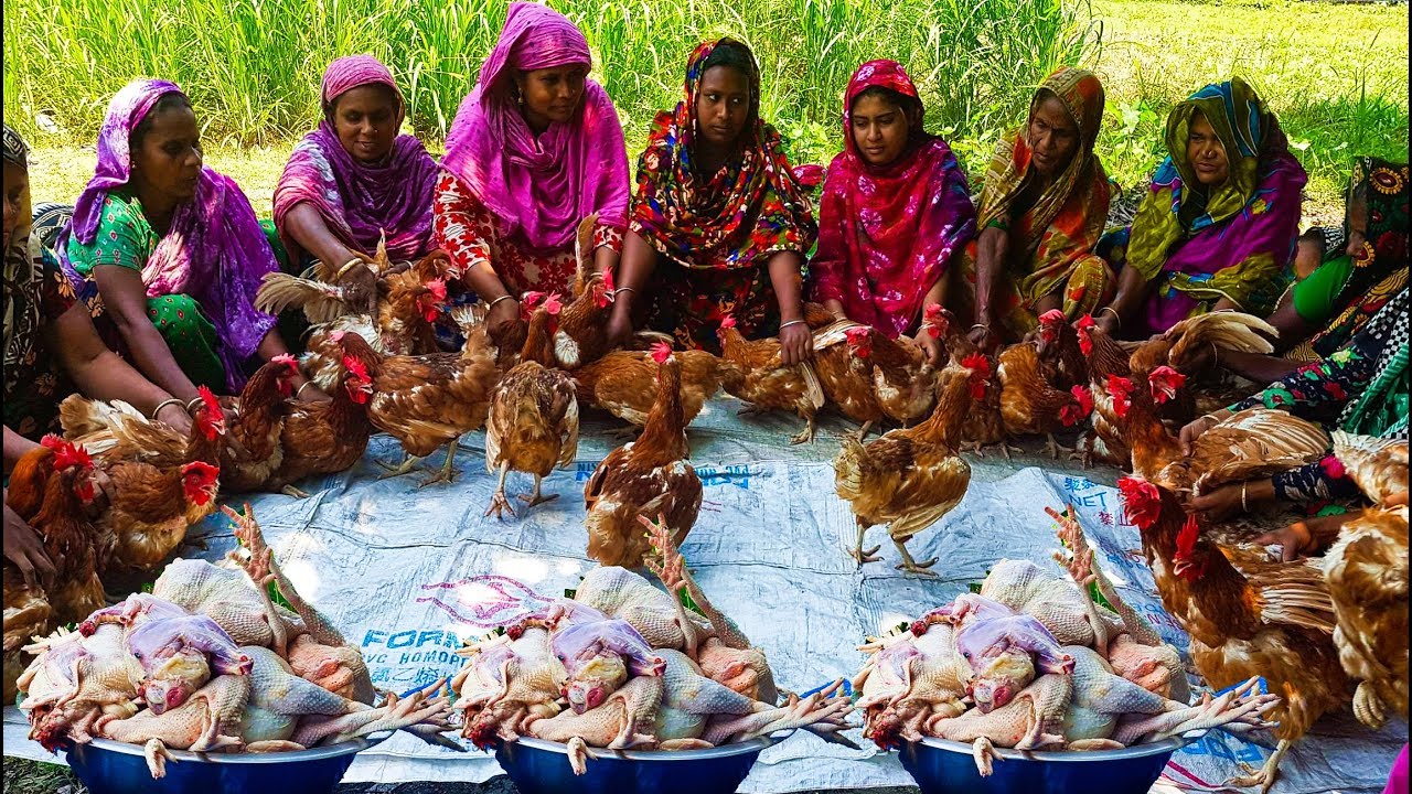Egg Layer Chicken Food Festival For 350+ Village People - You Can't Guess What They Are Cooking?