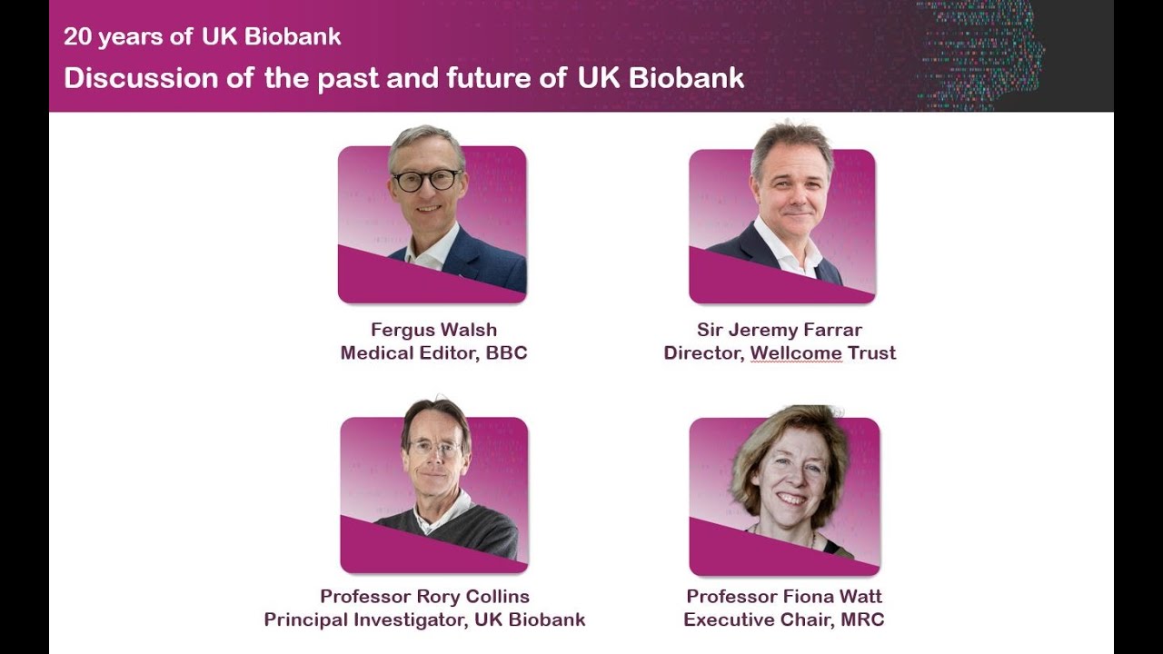 20 years of UK Biobank: A discussion led by BBC's Medical Editor, Fergus Walsh