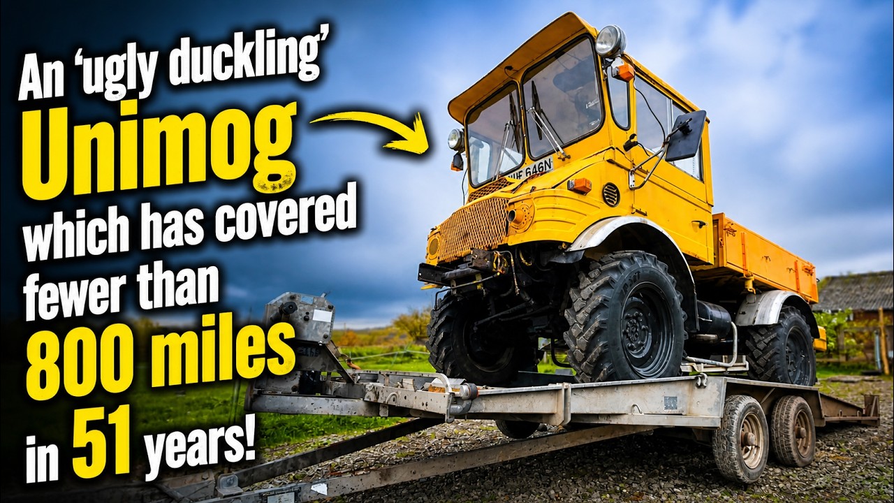 An ‘ugly duckling’ Unimog which has covered fewer than 800 miles in 51 years!