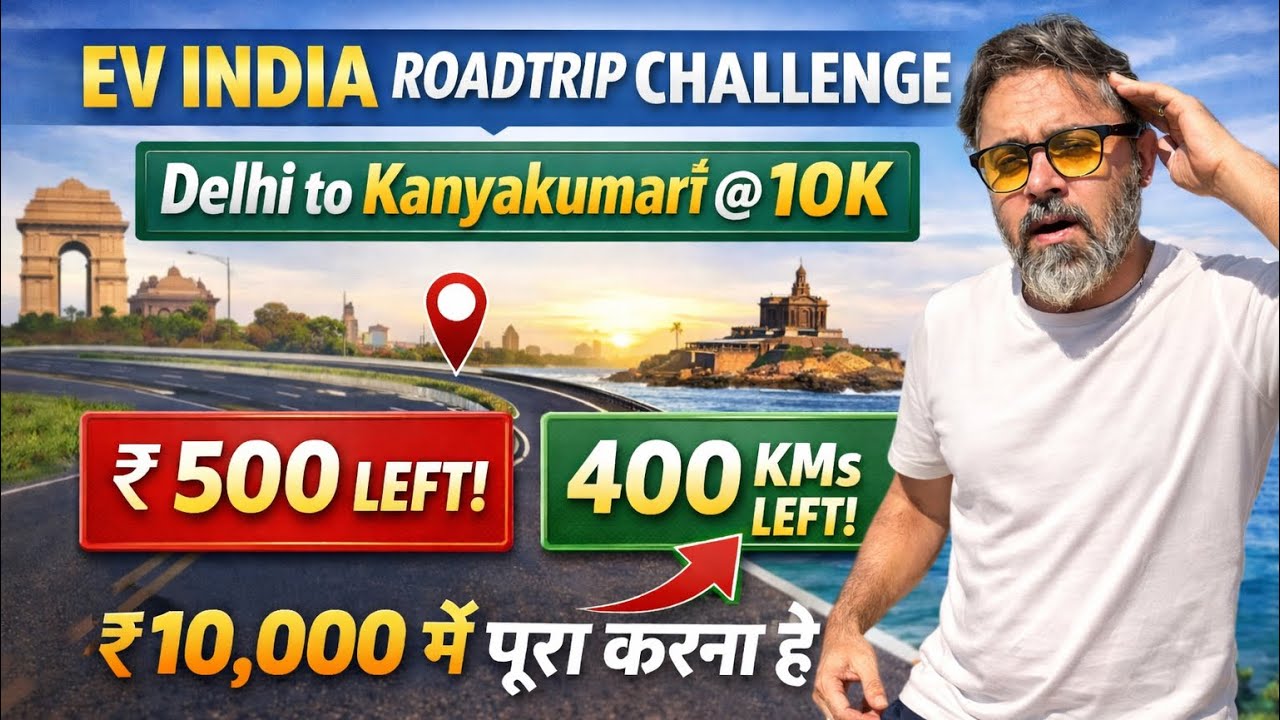 Ev India Solo Road Trip Day 7 | India’s best budget Road Trip | 10k challenge #evindiatrip