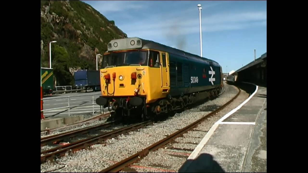 50049 Defiance. Cardiff to Fishguard Harbour.window view.