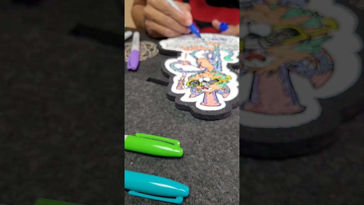 colorful cat DAB mat